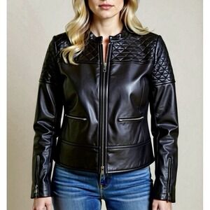 Hinge Women's Leather Jacket Size L